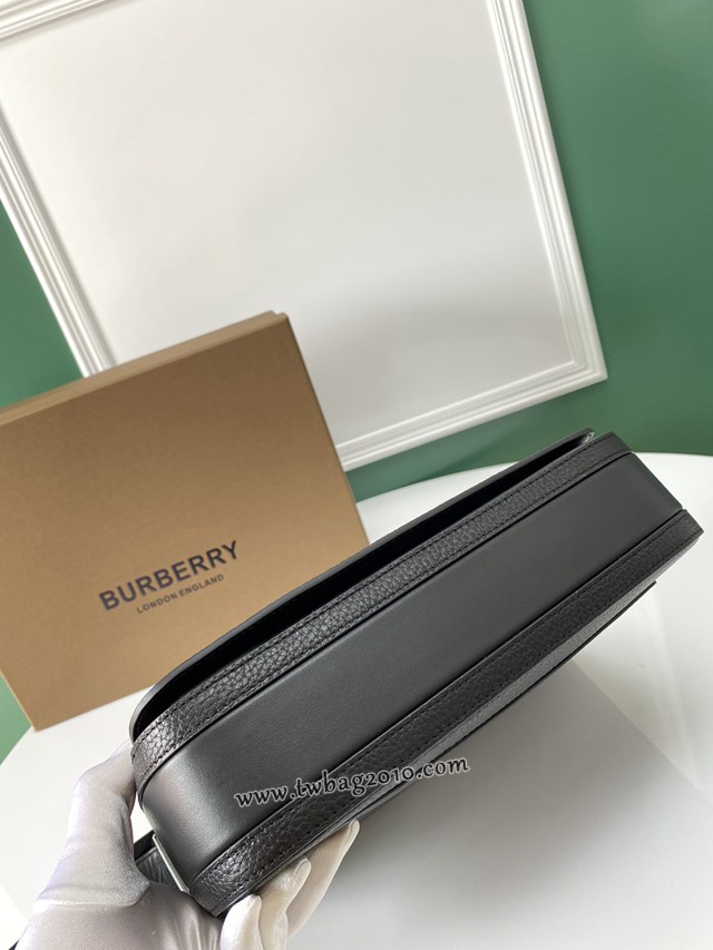Burberry專門店新款粒紋皮革男包 巴寶莉頂級原單男士單肩斜挎包 yxb1471